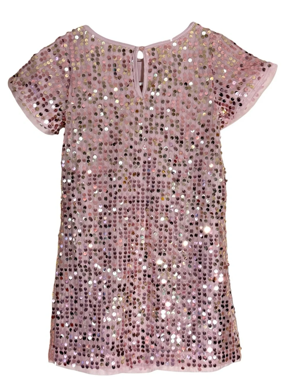 wonder nation pink sequined formal dress Girls' size 6-6x | f
